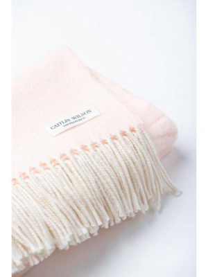 Herringbone Throw In Pink Salt