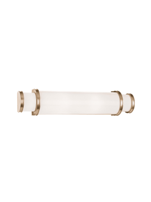 Malcolm 2 Light Led Bath Bracket Aged Brass