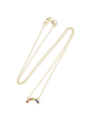 Single Row Rainbow Necklace