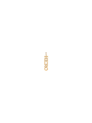 14k Single Itty Bitty Capital Letter Hero Charm