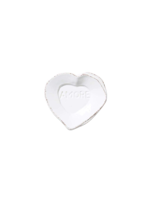 Vietri Lastra Heart Mini Amore Plate