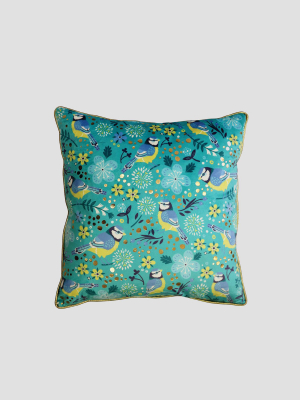 Birdy Blue Tit Cushion