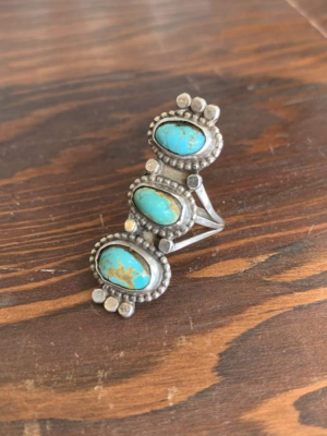 Triple Turquoise Stone | Vintage