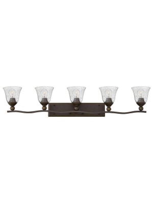 Bath Bolla Bath Five Light Olde Bronze With Clear Seedy