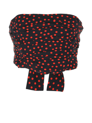 Philosophy Di Lorenzo Serafini Polka-dot Crop Top