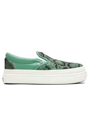 Vans Vault Super Women's Comfycush Slip-on Lx - Creme De Menthe