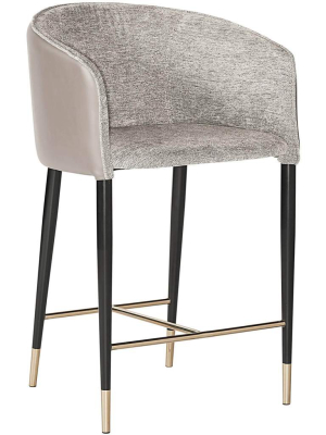 Asher Counter Stool, Flint Grey