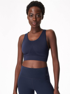 Sweaty Betty Stamina Workout Bra - Navy Blue - Final Sale