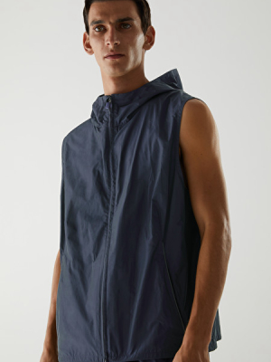 Recycled Polyester Technical Hooded Vest