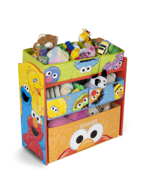 Sesame Street Design And Store 6 Bin Toy Organizer - Delta Children