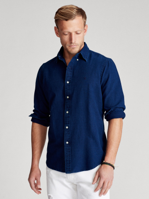 Classic Fit Indigo Oxford Shirt