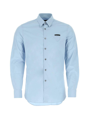 Prada Logo Patch Buttoned Shirt