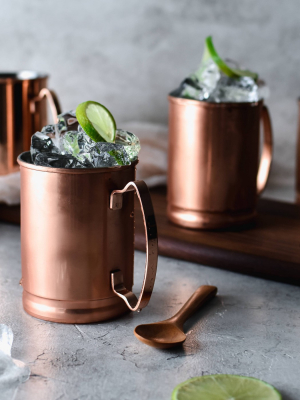 Libbey Moscow Mule Copper Mugs 14oz - Set Of 4