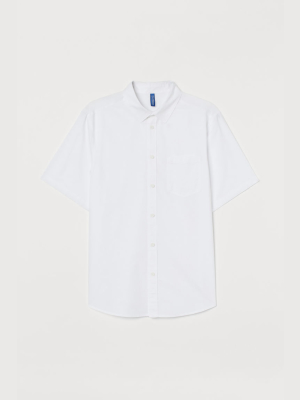 Short-sleeved Cotton Shirt