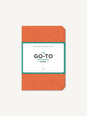 Go-to Notebook With Mohawk Paper, Persimmon Orange Blank