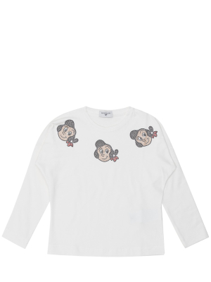 Monnalisa Embellished Olive Oyl T-shirt