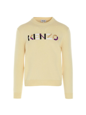 Kenzo Logo Embroidered Knit Jumper