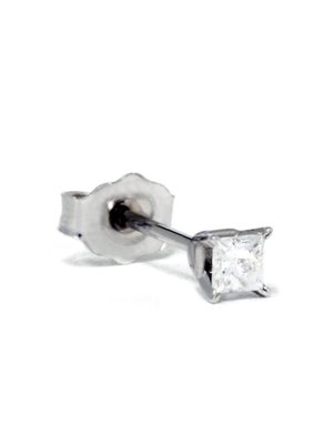 Pompeii3 1/8ct Diamond Stud 14k White Gold