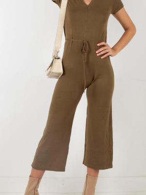 Teagan Jumpsuit - Olive