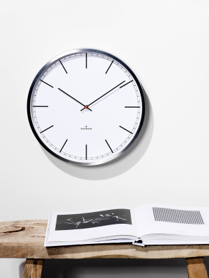 One45 Silent Wall Clock White Index