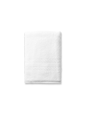 Mini Squares Bath Towel In White Design By Turkish Towel Company