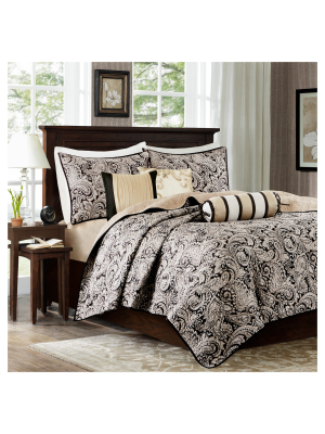 6pc Charlotte Quilted Coverlet Set