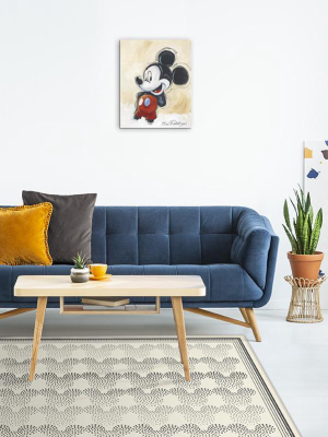Mickey Ombre Black And White Rug