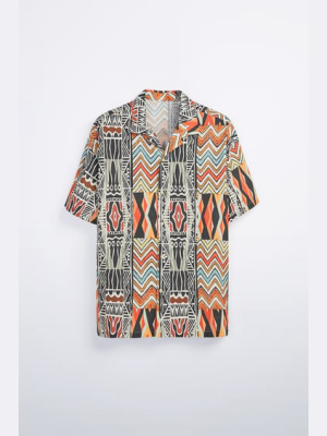 Geometric Print Shirt