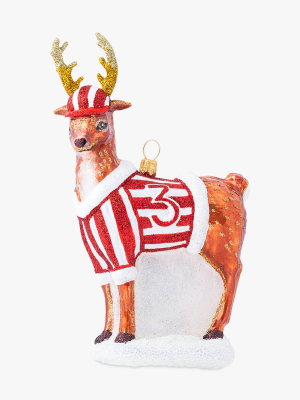 Country Estate Reindeer Games Donner Ornament