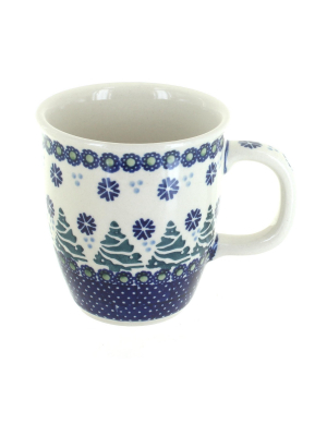 Blue Rose Polish Pottery Festive Fir Coffee Mug