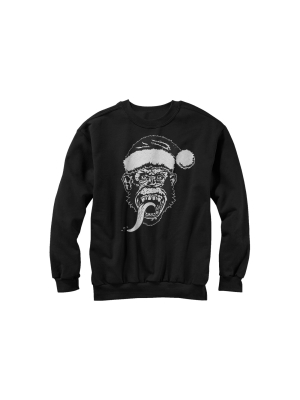 Men's Gas Monkey Christmas Santa Hat Sweatshirt