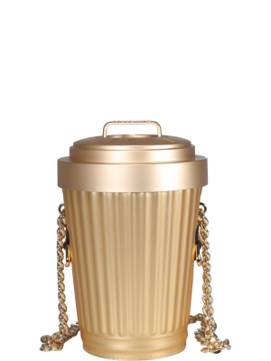 Moschino Trash Can Chained Crossbody Bag