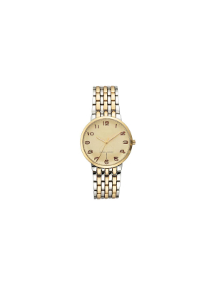 Men's Retro Watch - Goodfellow & Co™ Light Gold