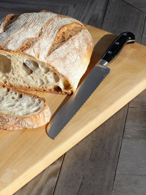 Bread Knife With Wood Block By Berti