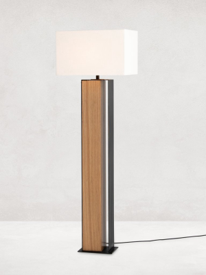 Trenton Floor Lamp-natural Oak