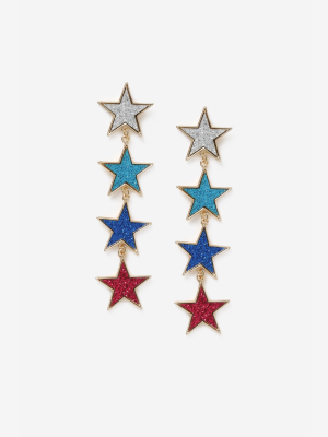 **christmas Star Drop Earrings