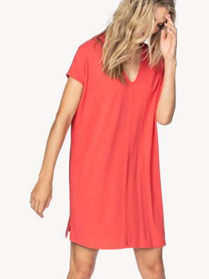 Double V-neck Dress