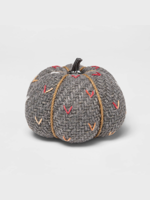 Medium Tweed With Stitch Fabric Harvest Pumpkin - Spritz™