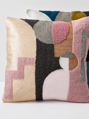 Embellished Deco Shapes Pillow Covers