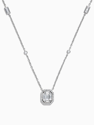 Effy Classique 14k White Gold Diamond Necklace, 0.51 Tcw