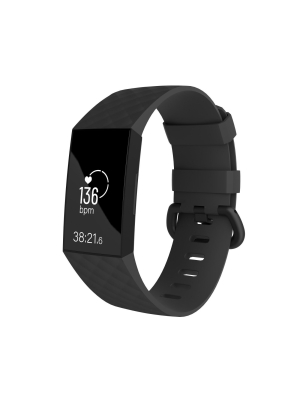 Replacement Band For Fitbit Charge 3 & Charge 4, Black Size Small S By Zodaca