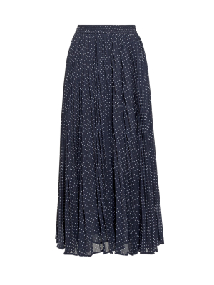 Michael Michael Kors Polka Dot Georgette Skirt