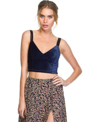 Wise Guy Velvet Bustier