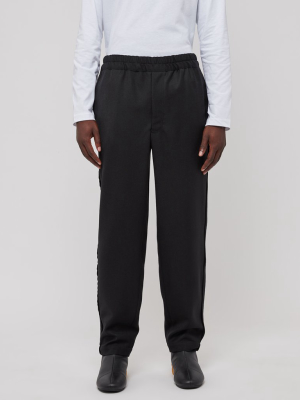 Drawcord Trouser In Black