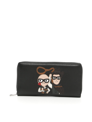 Dolce & Gabbana Graphic Patch Long Wallet