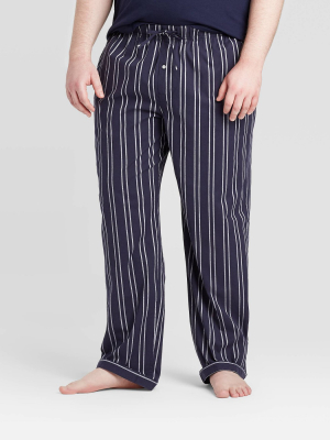 Men's Big & Tall Striped Poplin Pajama Pants - Goodfellow & Co™