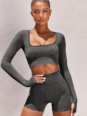 Spacedye High Waist Long Sleeve Sports Set