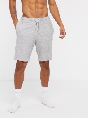 Asos Design Lounge Shorts In Gray Marl