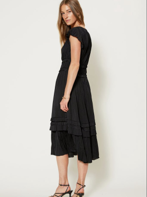 Sereia Pleated Midi Dress