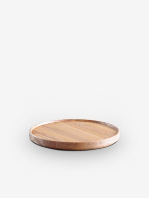 8" Tray In Wood By Hasami